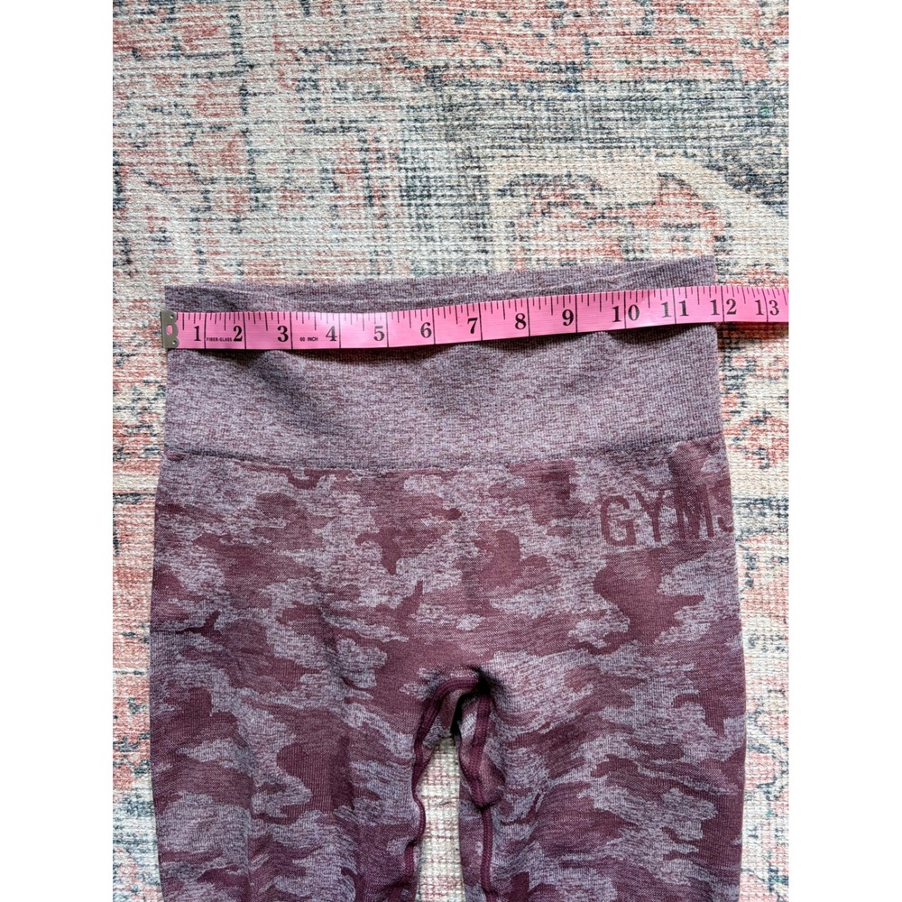 Gymshark XS Adapt Pink Camo Seamless Athletic Leggings High Waisted Scrunch Bum - Picture 5 of 10